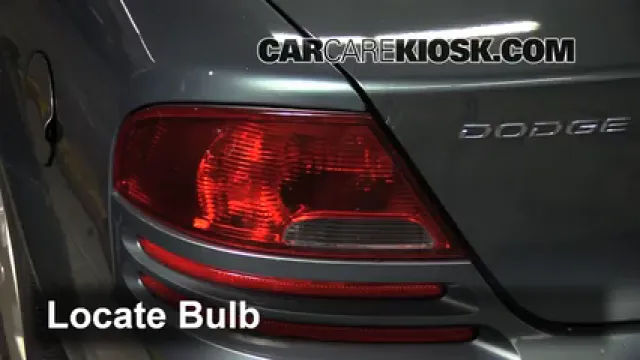 2006 Dodge Stratus SXT 2.7L V6 Lights Turn Signal - Rear (replace bulb)